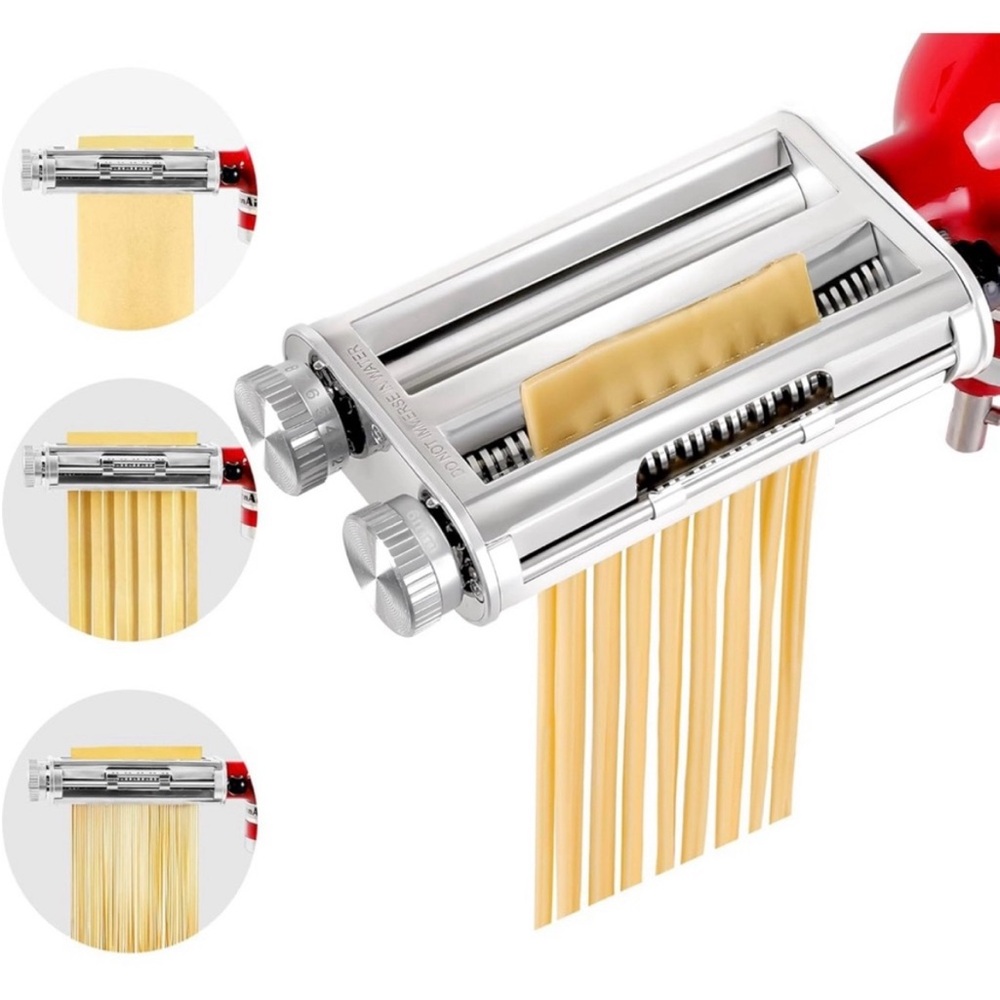 Silver Pasta Maker kitchen aid stand mixer Attachment